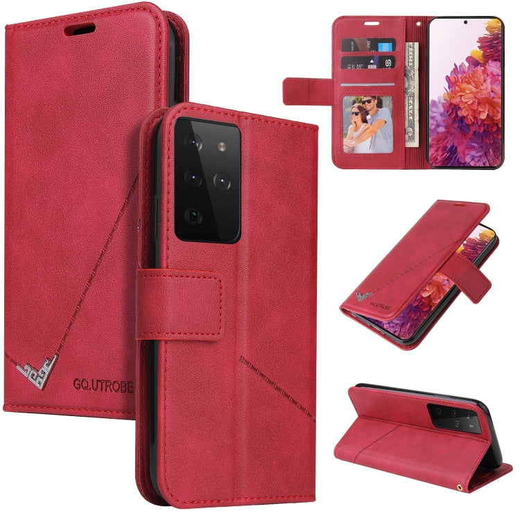 GQUTROBE Right Angle Leather Phone Case, For Samsung Galaxy S21 5G, For Samsung Galaxy S21+ 5G, For Samsung Galaxy S21 Ultra 5G, For Samsung Galaxy S22 5G, For Samsung Galaxy S22+ 5G, For Samsung Galaxy S22 Ultra 5G, For Samsung Galaxy S20�������������...