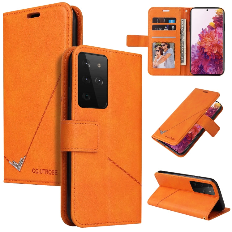 GQUTROBE Right Angle Leather Phone Case, For Samsung Galaxy S21 5G, For Samsung Galaxy S21+ 5G, For Samsung Galaxy S21 Ultra 5G, For Samsung Galaxy S22 5G, For Samsung Galaxy S22+ 5G, For Samsung Galaxy S22 Ultra 5G, For Samsung Galaxy S20�������������...