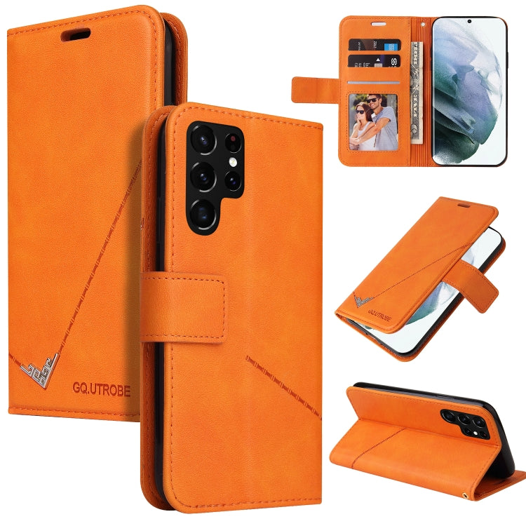 GQUTROBE Right Angle Leather Phone Case, For Samsung Galaxy S21 5G, For Samsung Galaxy S21+ 5G, For Samsung Galaxy S21 Ultra 5G, For Samsung Galaxy S22 5G, For Samsung Galaxy S22+ 5G, For Samsung Galaxy S22 Ultra 5G, For Samsung Galaxy S20�������������...