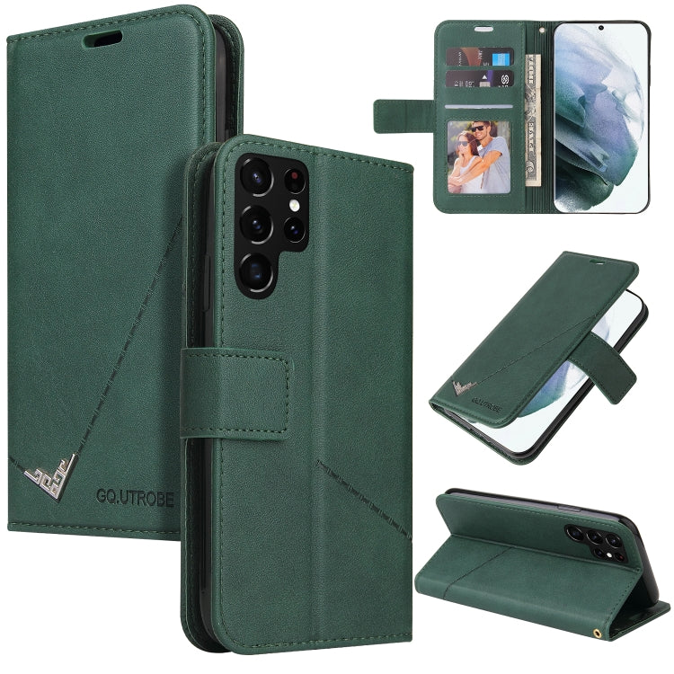 GQUTROBE Right Angle Leather Phone Case, For Samsung Galaxy S21 5G, For Samsung Galaxy S21+ 5G, For Samsung Galaxy S21 Ultra 5G, For Samsung Galaxy S22 5G, For Samsung Galaxy S22+ 5G, For Samsung Galaxy S22 Ultra 5G, For Samsung Galaxy S20�������������...