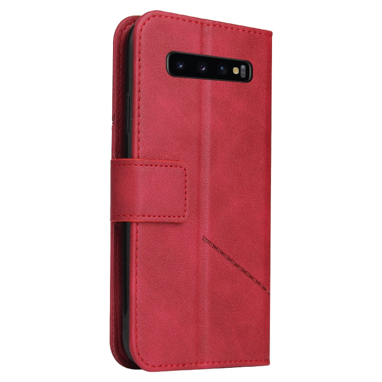 GQUTROBE Right Angle Leather Phone Case, For Samsung Galaxy S10, For Samsung Galaxy S10e, For Samsung Galaxy S10+