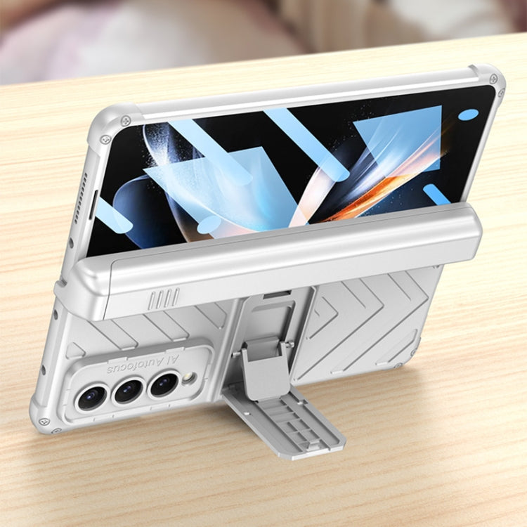GKK Integrated Magnetic Armor Flip Phone Case With Pen Box, For Samsung Galaxy Z Fold4