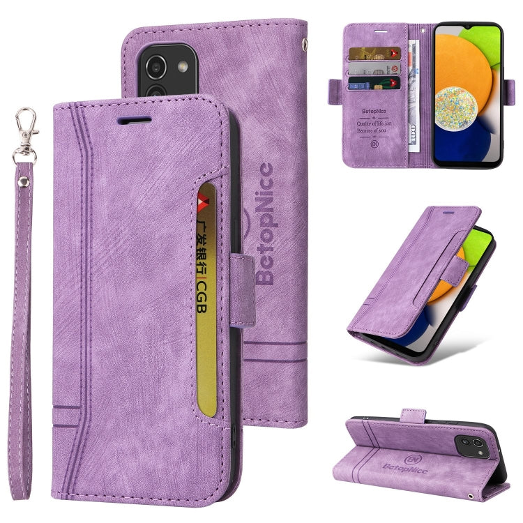 BETOPNICE Dual-side Buckle Leather Phone Case, For Samsung Galaxy A03 164mm, For Samsung Galaxy A03s 166mm, For Samsung Galaxy A03 166mm, For Samsung Galaxy A12 5G / 4G, For Samsung Galaxy A13 4G, For Samsung Galaxy A22 4G EU Version�������������������...