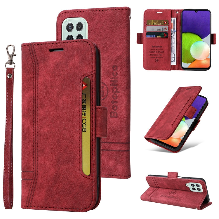 BETOPNICE Dual-side Buckle Leather Phone Case, For Samsung Galaxy A03 164mm, For Samsung Galaxy A03s 166mm, For Samsung Galaxy A03 166mm, For Samsung Galaxy A12 5G / 4G, For Samsung Galaxy A13 4G, For Samsung Galaxy A22 4G EU Version�������������������...