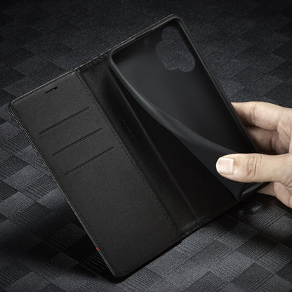 LC.IMEEKE Carbon Fiber Flip Leather Phone Case, For Samsung Galaxy A13 4G/5G/A04/A04s