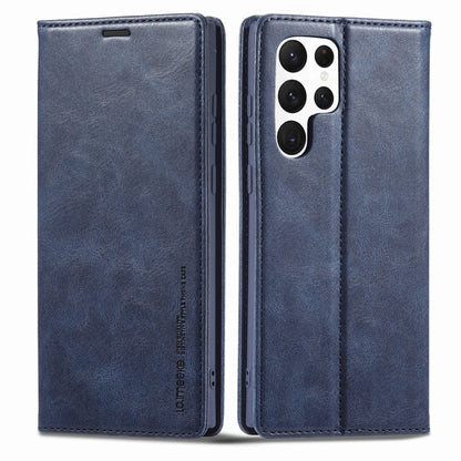 LC.IMEEKE RFID Anti-theft Leather Phone Case, For Samsung Galaxy S22 Ultra 5G