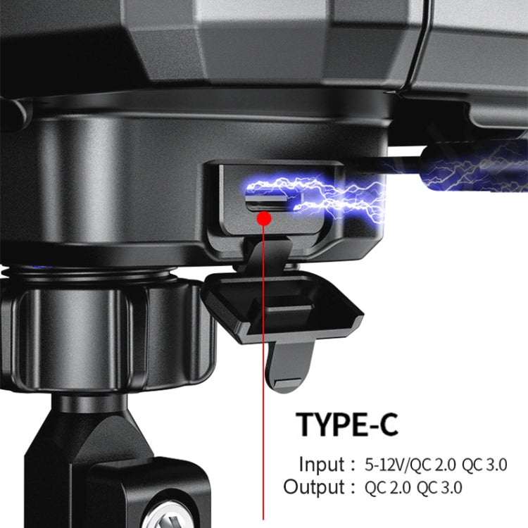 Motorcycle / Bicycle Rearview Mirror Wireless Charging Waterproof Box Mobile Phone Holder, M18S-A2, M18L-A2