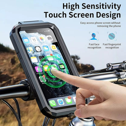 Motorcycle / Bicycle Rearview Mirror Wireless Charging Waterproof Box Mobile Phone Holder, M18S-A2, M18L-A2