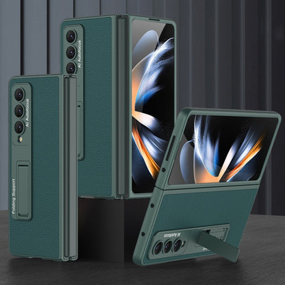 GKK Ultra-thin Plain Leather Full Phone Case with Stand, For Samsung Galaxy Z Fold4