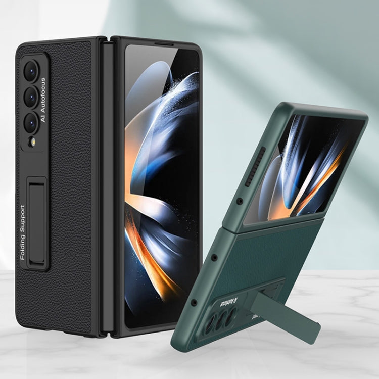 GKK Ultra-thin Plain Leather Full Phone Case with Stand, For Samsung Galaxy Z Fold4