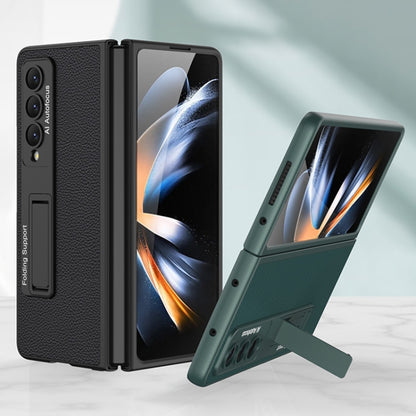 GKK Ultra-thin Plain Leather Full Phone Case with Stand, For Samsung Galaxy Z Fold4