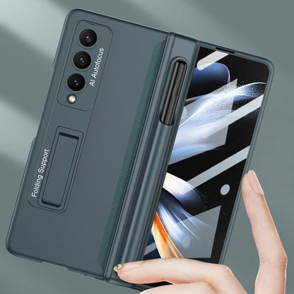 GKK Magnetic Hinge Flip Phone Case with Pen Holder & Holder, For Samsung Galaxy Z Fold4