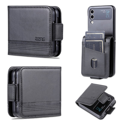 AZNS Magnetic Calf Texture Flip Leather Phone Case, For Samsung Galaxy Z Flip4 5G, For Samsung Galaxy Z Flip3 5G