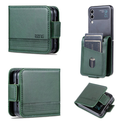 AZNS Magnetic Calf Texture Flip Leather Phone Case, For Samsung Galaxy Z Flip4 5G, For Samsung Galaxy Z Flip3 5G