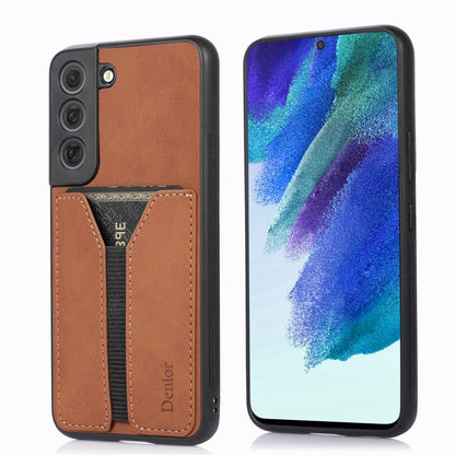 Denior DV Elastic Card PU Back Cover Phone Case, For Samsung Galaxy S22 5G, For Samsung Galaxy S22+ 5G, For Samsung Galaxy S22 Ultra 5G, For Samsung Galaxy S21 5G, For Samsung Galaxy S21+ 5G, For Samsung Galaxy S21 Ultra 5G, For Samsung Galaxy Note20��...