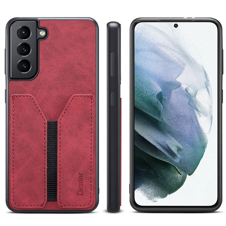 Denior DV Elastic Card PU Back Cover Phone Case, For Samsung Galaxy S22 5G, For Samsung Galaxy S22+ 5G, For Samsung Galaxy S22 Ultra 5G, For Samsung Galaxy S21 5G, For Samsung Galaxy S21+ 5G, For Samsung Galaxy S21 Ultra 5G, For Samsung Galaxy Note20��...