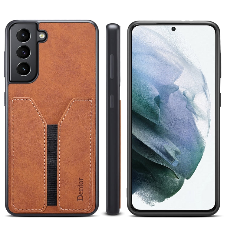 Denior DV Elastic Card PU Back Cover Phone Case, For Samsung Galaxy S22 5G, For Samsung Galaxy S22+ 5G, For Samsung Galaxy S22 Ultra 5G, For Samsung Galaxy S21 5G, For Samsung Galaxy S21+ 5G, For Samsung Galaxy S21 Ultra 5G, For Samsung Galaxy Note20��...