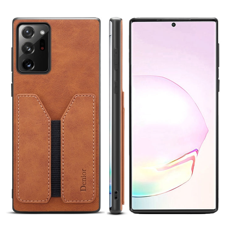 Denior DV Elastic Card PU Back Cover Phone Case, For Samsung Galaxy S22 5G, For Samsung Galaxy S22+ 5G, For Samsung Galaxy S22 Ultra 5G, For Samsung Galaxy S21 5G, For Samsung Galaxy S21+ 5G, For Samsung Galaxy S21 Ultra 5G, For Samsung Galaxy Note20��...