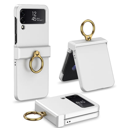 GKK Ultrathin Hinge Full Coverage Phone Case with Ring Holder, For Samsung Galaxy Z Flip4