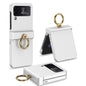 GKK Ultrathin Hinge Full Coverage Phone Case with Ring Holder, For Samsung Galaxy Z Flip4