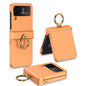 GKK Ultrathin Hinge Full Coverage Phone Case with Ring Holder, For Samsung Galaxy Z Flip4
