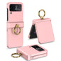 GKK Ultrathin Hinge Full Coverage Phone Case with Ring Holder, For Samsung Galaxy Z Flip4