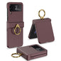 GKK Ultrathin Hinge Full Coverage Phone Case with Ring Holder, For Samsung Galaxy Z Flip4