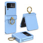 GKK Ultrathin Hinge Full Coverage Phone Case with Ring Holder, For Samsung Galaxy Z Flip4