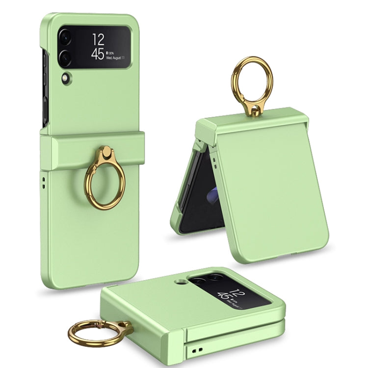 GKK Ultrathin Hinge Full Coverage Phone Case with Ring Holder, For Samsung Galaxy Z Flip4