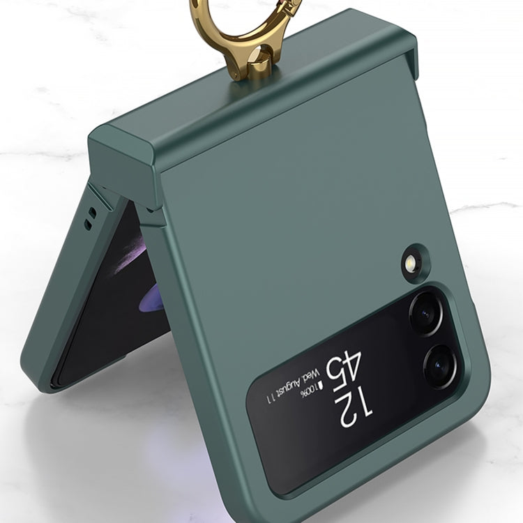 GKK Ultrathin Hinge Full Coverage Phone Case with Ring Holder, For Samsung Galaxy Z Flip4