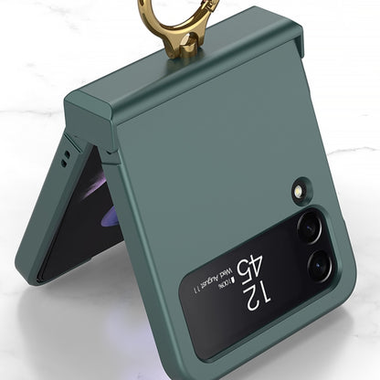 GKK Ultrathin Hinge Full Coverage Phone Case with Ring Holder, For Samsung Galaxy Z Flip4