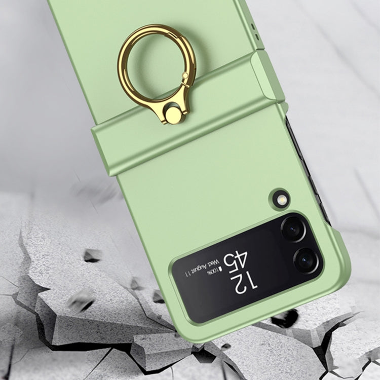 GKK Ultrathin Hinge Full Coverage Phone Case with Ring Holder, For Samsung Galaxy Z Flip4