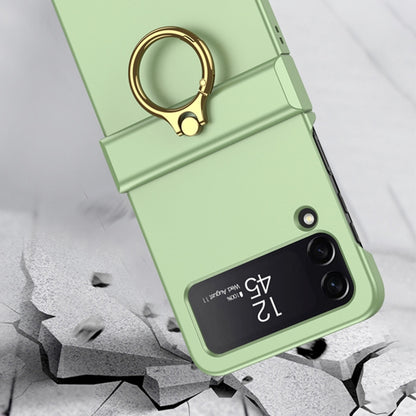 GKK Ultrathin Hinge Full Coverage Phone Case with Ring Holder, For Samsung Galaxy Z Flip4