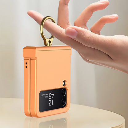 GKK Ultrathin Hinge Full Coverage Phone Case with Ring Holder, For Samsung Galaxy Z Flip4