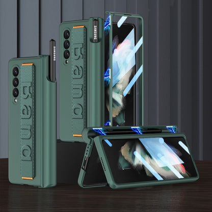 GKK Magnetic Fold Hinge Shockproof Phone Case with Wrist Strap, For Samsung Galaxy Z Fold3 5G