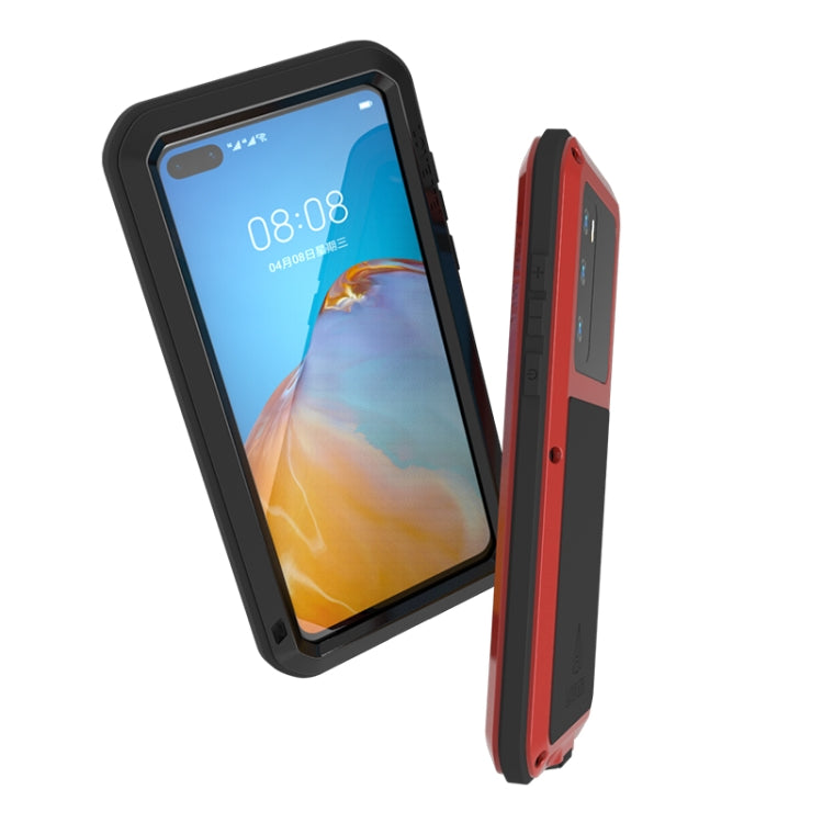 LOVE MEI Metal Shockproof Waterproof Dustproof Protective Case, For Huawei P40, For Huawei P40 Pro, For Samsung Galaxy A40s, For Samsung Galaxy A50, For Samsung Galaxy A51, For Samsung Galaxy A70s, For Samsung Galaxy A71, For Samsung Galaxy A90 5G�����...