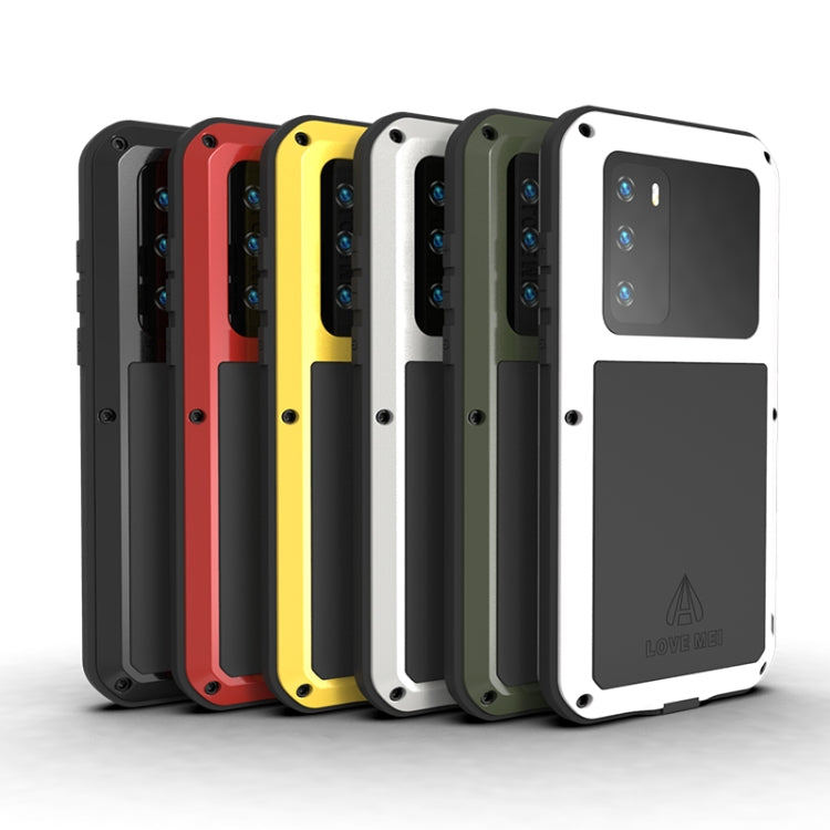 LOVE MEI Metal Shockproof Waterproof Dustproof Protective Case, For Huawei P40, For Huawei P40 Pro, For Samsung Galaxy A40s, For Samsung Galaxy A50, For Samsung Galaxy A51, For Samsung Galaxy A70s, For Samsung Galaxy A71, For Samsung Galaxy A90 5G�����...