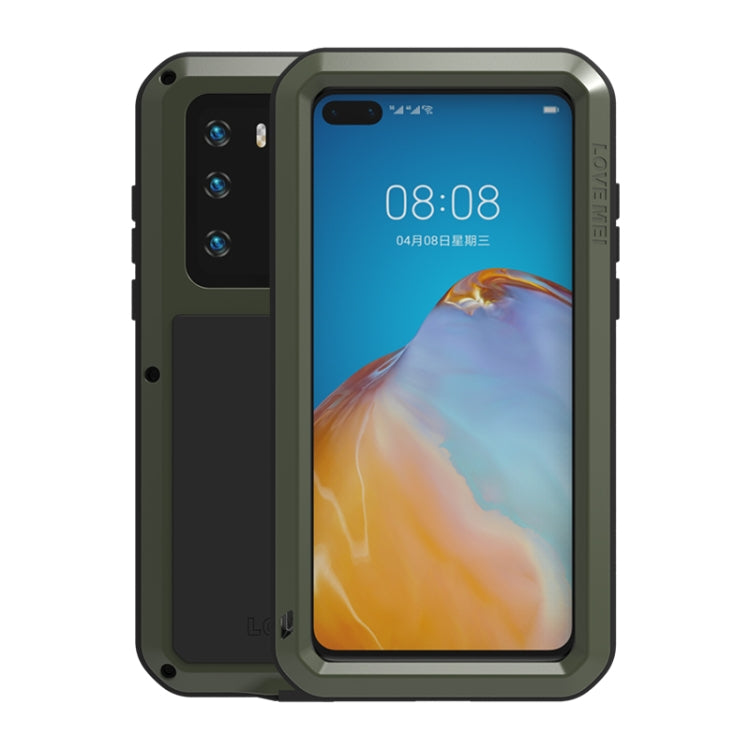 LOVE MEI Metal Shockproof Waterproof Dustproof Protective Case, For Huawei P40, For Huawei P40 Pro, For Samsung Galaxy A40s, For Samsung Galaxy A50, For Samsung Galaxy A51, For Samsung Galaxy A70s, For Samsung Galaxy A71, For Samsung Galaxy A90 5G�����...