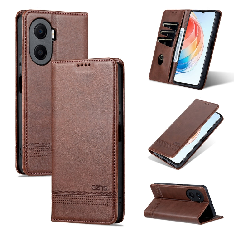 AZNS Magnetic Calf Texture Flip Leather Phone Case, For Honor Play 40 Plus, For Huawei Mate 50 / Mate 50E, For Huawei Mate 50 Pro, For Samsung Galaxy A14 5G