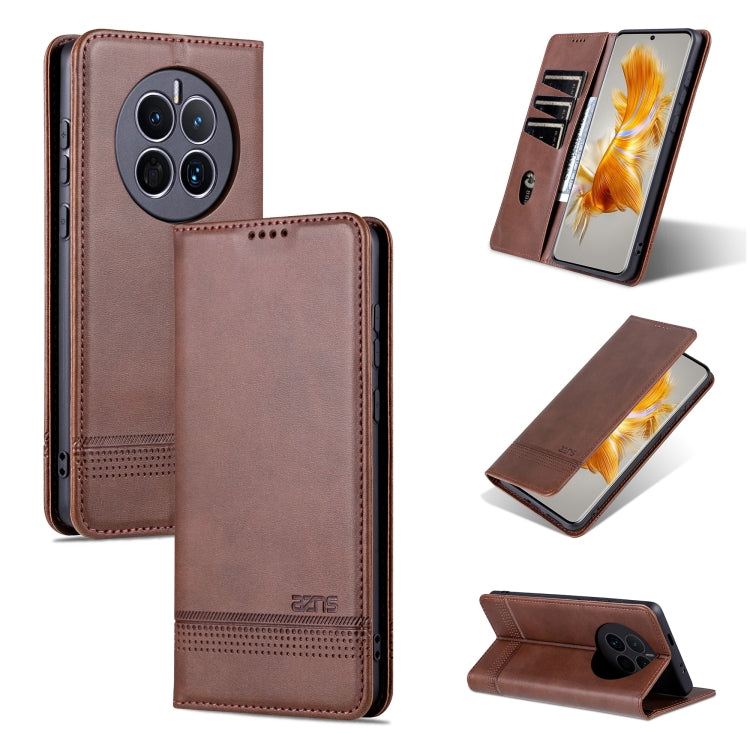 AZNS Magnetic Calf Texture Flip Leather Phone Case, For Honor Play 40 Plus, For Huawei Mate 50 / Mate 50E, For Huawei Mate 50 Pro, For Samsung Galaxy A14 5G