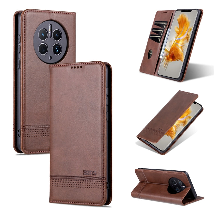 AZNS Magnetic Calf Texture Flip Leather Phone Case, For Honor Play 40 Plus, For Huawei Mate 50 / Mate 50E, For Huawei Mate 50 Pro, For Samsung Galaxy A14 5G