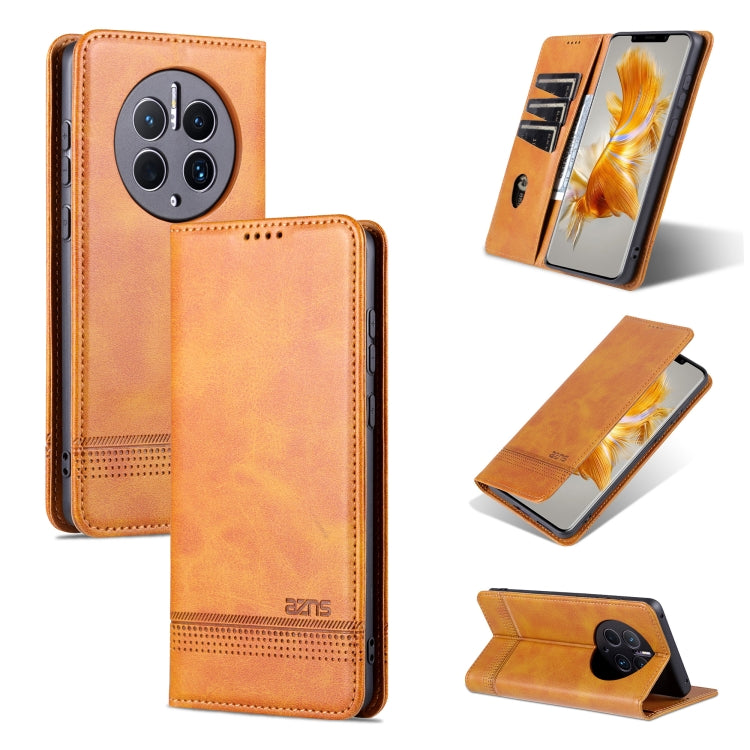 AZNS Magnetic Calf Texture Flip Leather Phone Case, For Honor Play 40 Plus, For Huawei Mate 50 / Mate 50E, For Huawei Mate 50 Pro, For Samsung Galaxy A14 5G