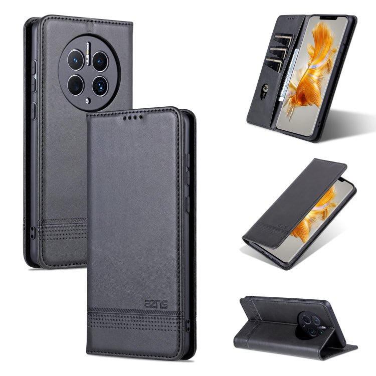AZNS Magnetic Calf Texture Flip Leather Phone Case, For Honor Play 40 Plus, For Huawei Mate 50 / Mate 50E, For Huawei Mate 50 Pro, For Samsung Galaxy A14 5G