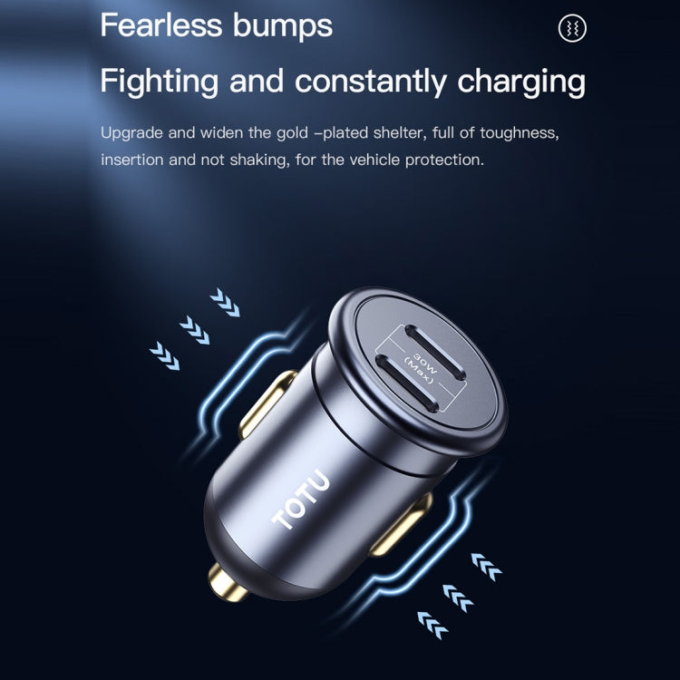 TOTUDESIGN 30W Car Fast Charging, USB-A + USB-C / Type-C, USB-C / Type-C + USB-C / Type-C, USB-A