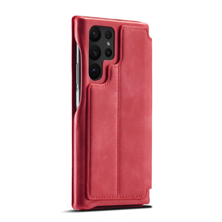 LC.IMEEKE Hon Ancient Series Horizontal Flip Leather Phone Case, For Samsung Galaxy S23 Ultra 5G