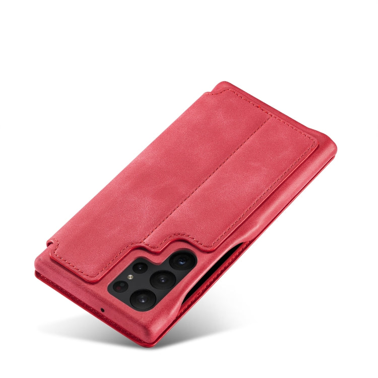 LC.IMEEKE Hon Ancient Series Horizontal Flip Leather Phone Case, For Samsung Galaxy S23 Ultra 5G