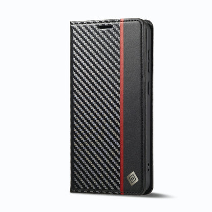 LC.IMEEKE Carbon Fiber PU + TPU Horizontal Flip Leather Phone Case, For Samsung Galaxy S23 5G, For Samsung Galaxy S23+ 5G, For Samsung Galaxy S23 Ultra 5G