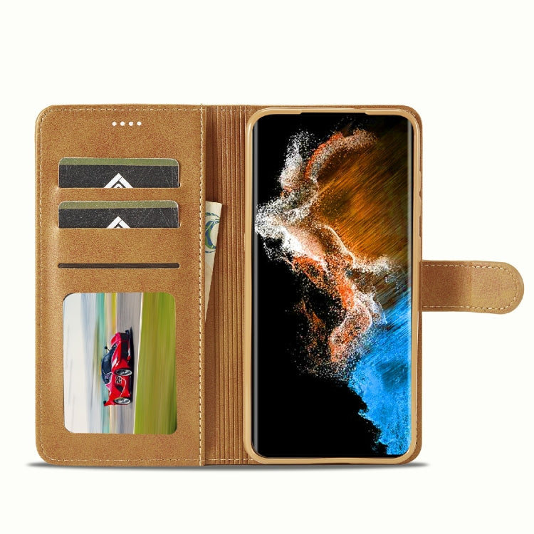 LC.IMEEKE Calf Texture Horizontal Flip Leather Phone Case, For Samsung Galaxy S23 5G, For Samsung Galaxy S23+ 5G, For Samsung Galaxy S23 Ultra 5G