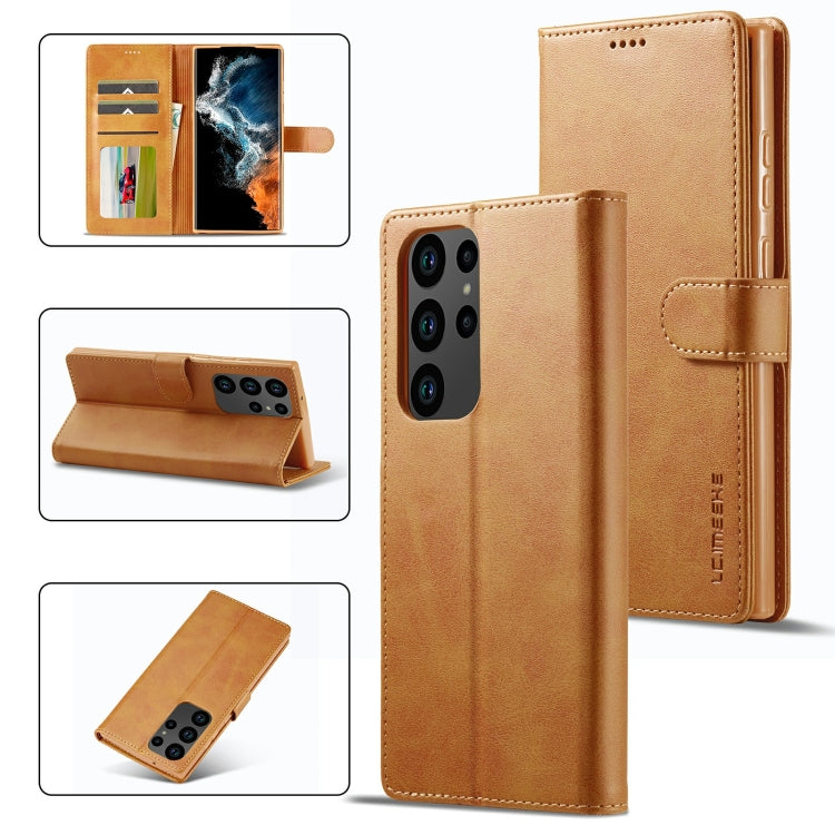 LC.IMEEKE Calf Texture Horizontal Flip Leather Phone Case, For Samsung Galaxy S23 5G, For Samsung Galaxy S23+ 5G, For Samsung Galaxy S23 Ultra 5G