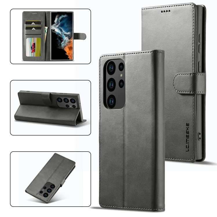 LC.IMEEKE Calf Texture Horizontal Flip Leather Phone Case, For Samsung Galaxy S23 5G, For Samsung Galaxy S23+ 5G, For Samsung Galaxy S23 Ultra 5G